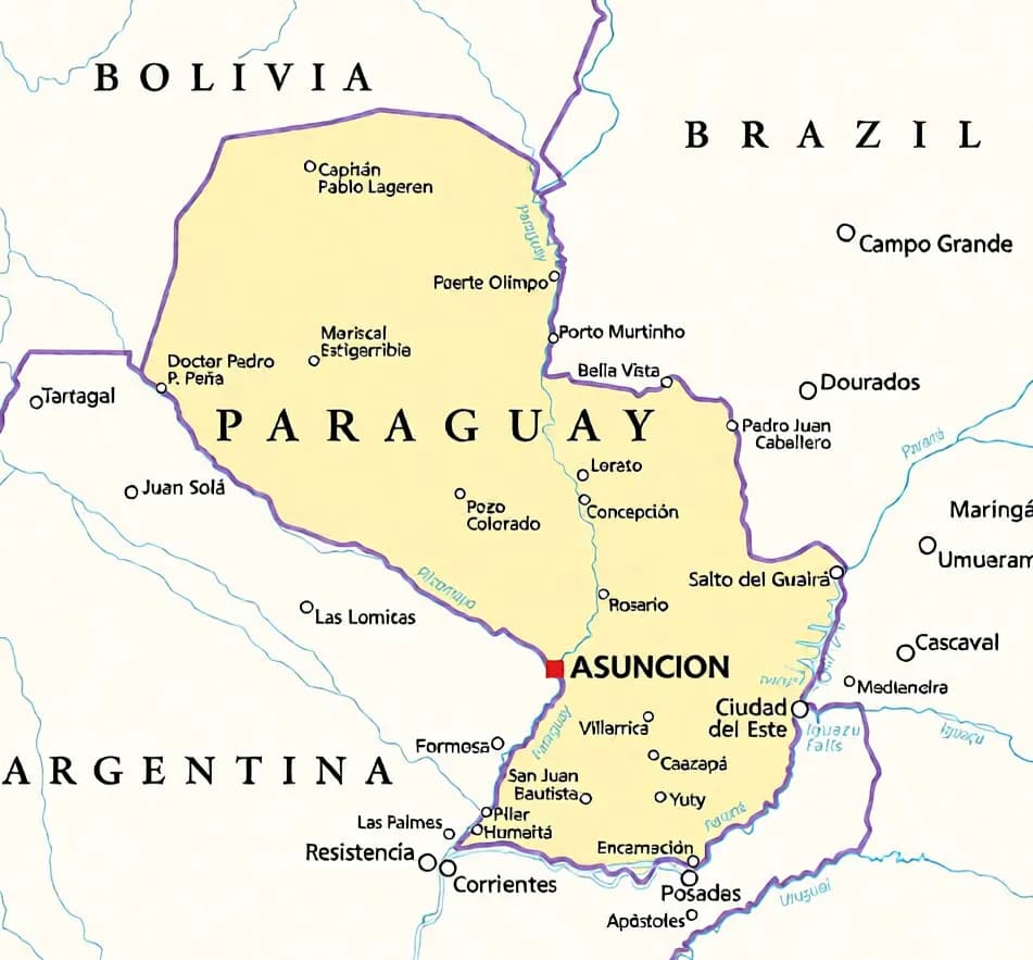 Paraguay data center map