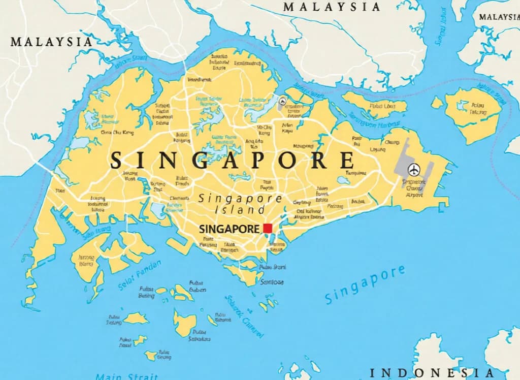 Singapore data center map